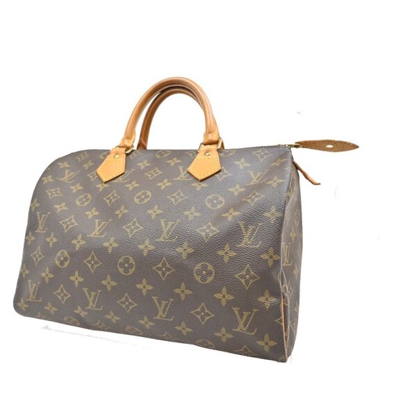 LOUIS VUITTON Speedy 30 Travel Hand Bag Monogram Leather Brown - Picture 1 of 16
